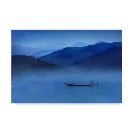 Swarnendu Ghosh 'An Evening In Mountains' Canvas Art,30x47
